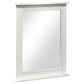 Mirror with Mirror White 55.5 x 5 x 70 cm Solid pine wood
