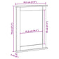 Mirror with Mirror White 55.5 x 5 x 70 cm Solid pine wood