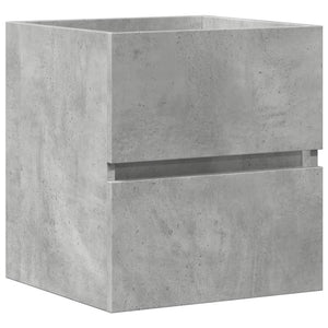 Sink Cabinet Concrete Grey Engineered Wood Small Sink Cabinet