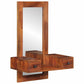 Wall Mirror Honey Glass, Solid Acacia Wood Medium Mirror