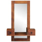 Wall Mirror Honey Glass, Solid Acacia Wood Medium Mirror
