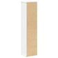 Bathroom Cabinet White Engineered wood Slim Bathroom Cabinet
