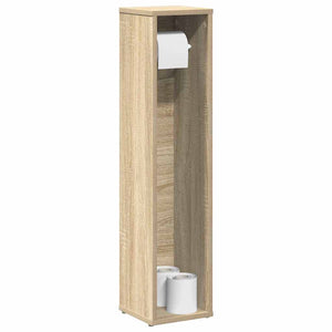Bathroom Cabinet Sonoma oak Engineered wood Slim Bathroom Cabinet