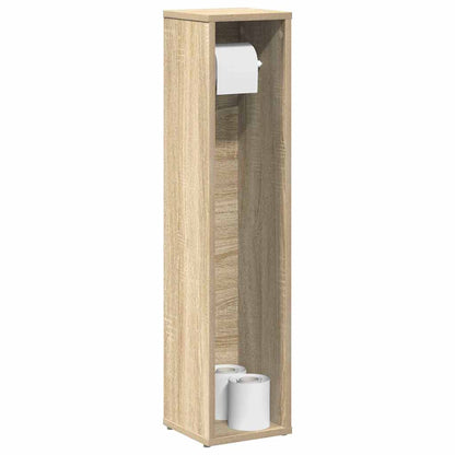 Bathroom Cabinet Sonoma oak Engineered wood Slim Bathroom Cabinet