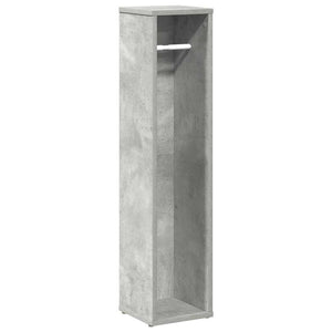 Bathroom Cabinet with Roll Holder Concrete Grey 8.1x7.9x35.4"