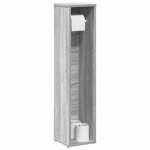 Bathroom Cabinet with Roll Holder Grey Sonoma 8.1x7.9x35.4"