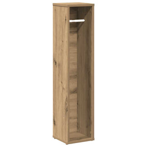 Bathroom Cabinet with Roll Holder Artisan Oak 8.1x7.9x35.4"