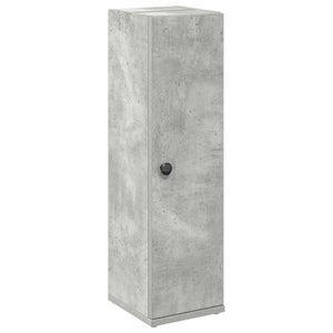 Bathroom Cabinet Concrete Grey Engineered Wood Slim
