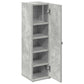 Bathroom Cabinet Concrete Grey Engineered Wood Slim