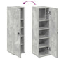 Bathroom Cabinet Concrete Grey Engineered Wood Slim