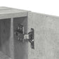 Bathroom Cabinet Concrete Grey Engineered Wood Slim