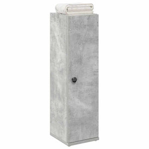 Bathroom Cabinet Concrete Grey Engineered Wood Slim