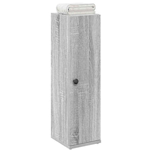 Bathroom Cabinet Gray Sonoma Engineered wood 8.1 x 8.7 x 28.3 in