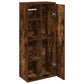 Bathroom Cabinet Smoked oak Engineered wood Slim Bathroom Cabinet