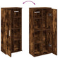 Bathroom Cabinet Smoked oak Engineered wood Slim Bathroom Cabinet