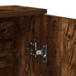 Bathroom Cabinet Smoked oak Engineered wood Slim Bathroom Cabinet
