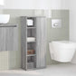 Bathroom Cabinet Grey sonoma Engineered wood 15.4x8.7x35.4 in