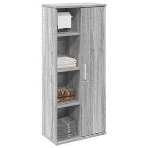 Bathroom Cabinet Grey sonoma Engineered wood 15.4x8.7x35.4 in