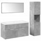 Bathroom Furniture Set Concrete grey Engineered wood