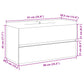 Bathroom Furniture Set Concrete Grey, White Engineered Wood, Ceramic