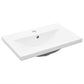 Bathroom Sink Cabinet Sonoma oak, White Engineered wood, Ceramic