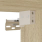 Bathroom Sink Cabinet Sonoma oak, White Engineered wood, Ceramic