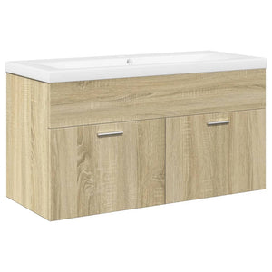 Bathroom Sink Cabinet Sonoma oak and white
