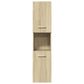 Bathroom Furniture Set Sonoma oak Engineered wood, glass Medium