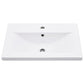 Bathroom Furniture Set Sonoma Oak, White Engineered Wood, Ceramic