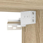 Bathroom Sink Cabinet Sonoma oak, White Engineered wood, Ceramic