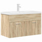 Bathroom Sink Cabinet Sonoma Oak and White