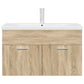 Bathroom Sink Cabinet Sonoma Oak and White