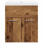 2 Piece Bathroom Furniture Set Old Wood Engineered Wood