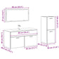 Bathroom Furniture Set Artisan Oak Engineered Wood Large