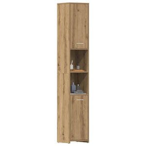 Bathroom Cabinet Artisan Oak Engineered Wood Bathroom Cabinet