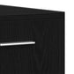 Bathroom Cabinet With Mirror Black Oak Engineered Wood Medium