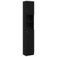 Bathroom Cabinet Black oak Engineered wood Tall Bathroom Cabinet