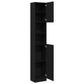 Bathroom Cabinet Black oak Engineered wood Tall Bathroom Cabinet