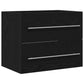 Bathroom Sink Cabinet Black Oak Engineered Wood Medium
