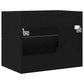 Bathroom Sink Cabinet Black Oak Engineered Wood Medium