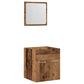 Bathroom Furniture Set Old Wood Engineered Wood, Glass Standard