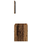 Bathroom Furniture Set Old Wood Engineered Wood, Glass Standard