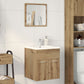 Bathroom Furniture Set Artisan Oak Engineered wood, glass Medium