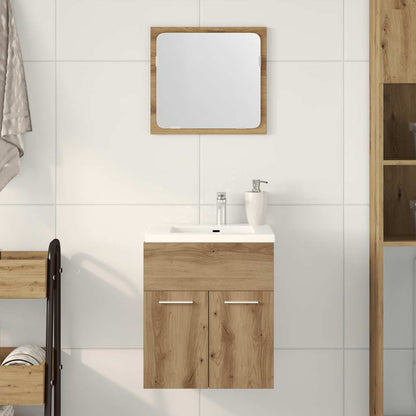 Bathroom Furniture Set Artisan Oak Engineered wood, glass Medium