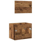 2 Piece Bathroom Furniture Set Old Wood Engineered Wood