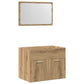 2 Piece Bathroom Furniture Set Artisan Oak Engineered Wood