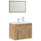 2 Piece Bathroom Furniture Set Artisan Oak Engineered Wood