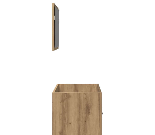2 Piece Bathroom Furniture Set Artisan Oak Engineered Wood