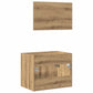 2 Piece Bathroom Furniture Set Artisan Oak Engineered Wood