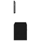 2 Piece Bathroom Furniture Set Black Oak Engineered Wood